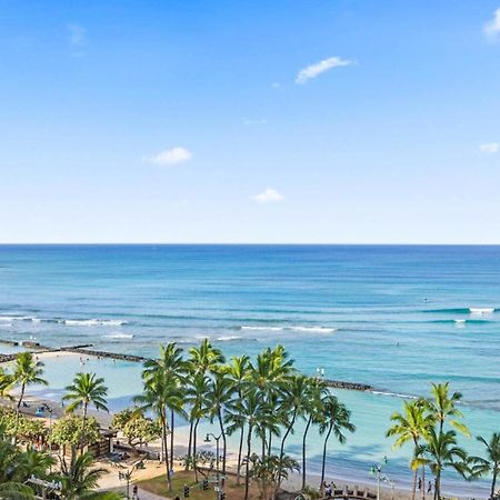 Luxury Oceanfront 2 Bedroom Apartment At Waikiki Beach Tower هونولولو المظهر الخارجي الصورة